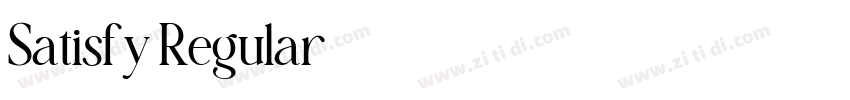 Satisfy Regular字体转换 Satisfy Regular字体转换